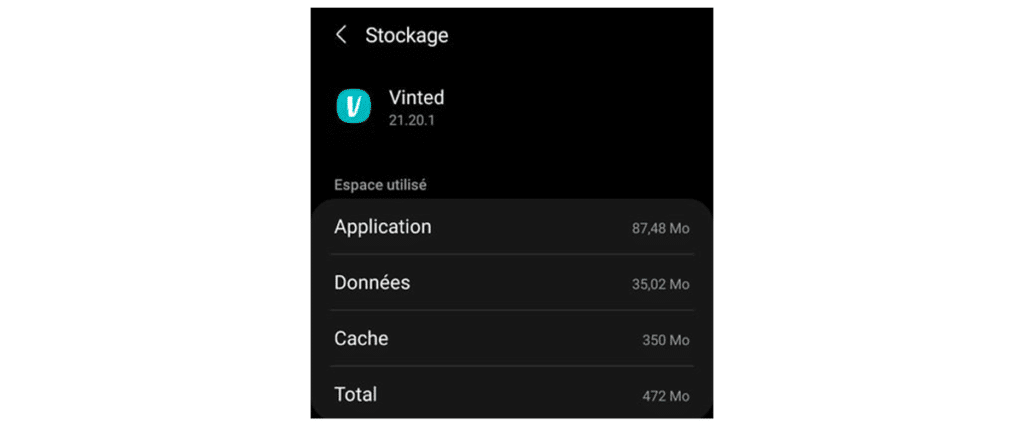 stockage photo Android